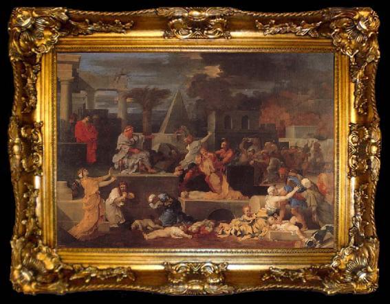 framed  Bourdon, Sebastien Slaughter of the Innocents, ta009-2